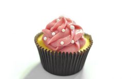 Cupcake Napolitano – morango, chocolate e baunilha