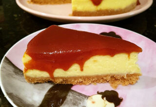 Cheesecake de mascaarpone com goiabada